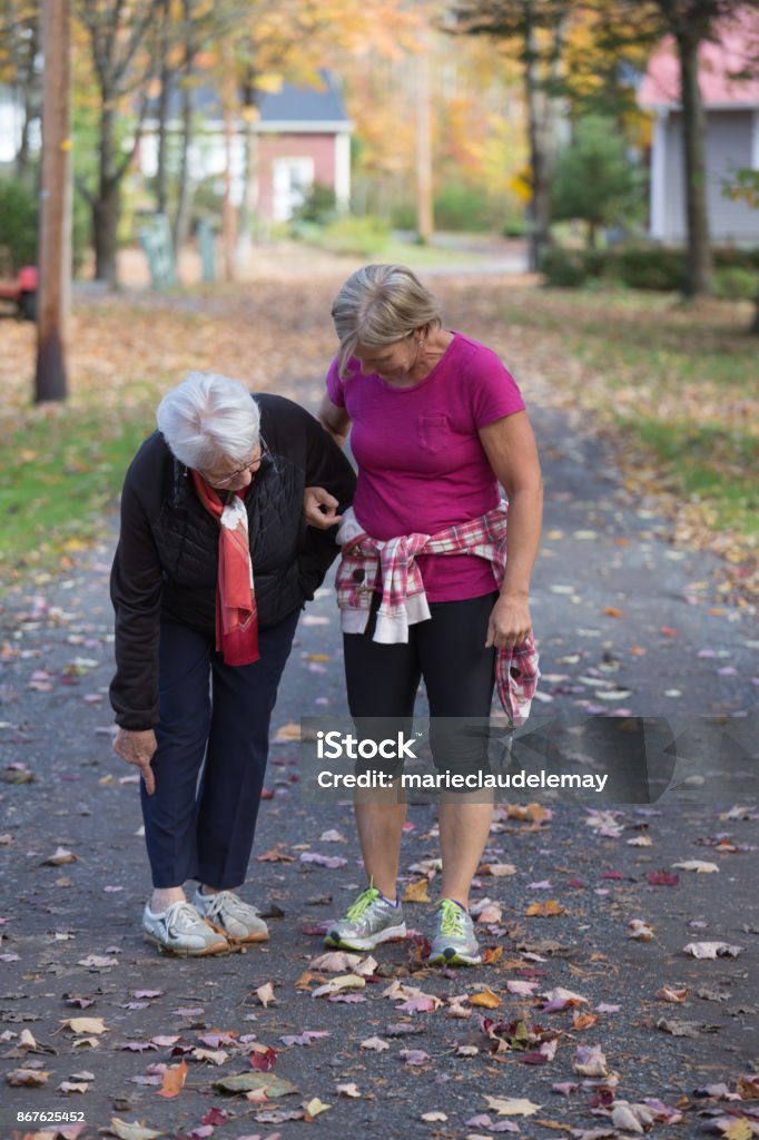 Walking on the road